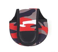 ZAMETTER Fishing Reel Protection Case for Baitcasting Stylish Neoprene Cover for Safe Storage (RedB)