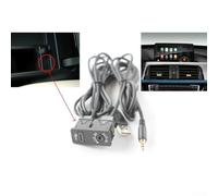 ZAMETTER For BMW Dashboard Extension Cable with AUX and Type C Panel Flush Mount USB and 3.5mm Audio Interface 150cm for Aftermarket Stereo Integration