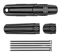 ZAMETTER Front and Rear Bike Mudguard for Mountain Downhill Bicycle with Adjustable Extension Plates Made from PC and Nylon Tire Width 68-75mm Black(1pc)