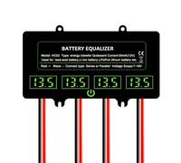 ZAMETTER HC01 HC02 Touch Switch Battery Equalizer Voltage Balancer for 12V 24V 36V 48V Series Acid NiCd NiMH Packs with LED Display and Reverse Polarity Protection Black(HC02-SW)