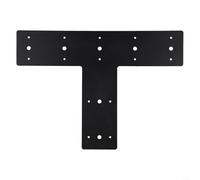 ZAMETTER Heavy Duty T-Shaped Metal Sheet Plane Timber Connector Flat Repair Pull Plate Column Beam Frame Repair Fixer