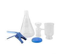 ZAMETTER Laboratory Vacuum Filtration Unit Glass Filter Equipment Vacuum Filtration Unit 1000ml Boro3.3 Glass Laboratory Filter Bottle with Sand Core Filter Head(1000ml)