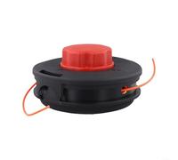 ZAMETTER Lawn Mower Grass Cutting Head M10 Thread Plastic Black and Red Brush Cutter Accessory for Most Trimmers Lightweight Design for Efficient Lawn Maintenance Without Removing