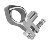 ZAMETTER Marine Awning Hinge Clamps 316 Stainless Steel Top Mounting Clamps Boat Deck Hardware Deck Hardware Rail Jaw Slide Eye End Cap for Commercial Vessels 22/25MM Silver(22MM)