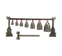 ZAMETTER Metal Craft Double-layer Chime Ornaments Bronze Meditation Instrument Set