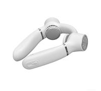 ZAMETTER Neck Fans 4000mAh 3 Speed Portable Bladeless Neck Cooling Fan USB Hands Fr-ee Silent Operation LED Neck Fan with Dual Head Design for Summer Outdoor Beach Activities Sports Work(White)