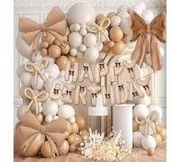 ZAMETTER Pink and White Balloon Garland Arch Kit 102 Pcs for Wedding Reception, Bridal Shower, Baby Shower, Engagement Party, Anniversary Celebration Backdrop Decoration(JT-HD04-Bow)