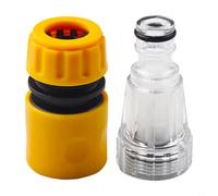 ZAMETTER Pressure Washer Gun Adapter Plastic Machine Water Filter High Pressure Washer Car Washer Adapter Fast Garden Hose Fitting Water Connector Filter Set