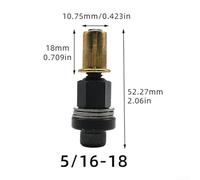 ZAMETTER Rivet Nut Tool Set with Manual Head for Industrial Construction Automotive and Aerospace Applications Carbon Steel Rivet Nut Tool Kit Sizes 6 to 38(5/16)