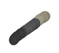 ZAMETTER Sandpaper 25Pcs Professional Sanding Discs Set Multi-Size Hook Loops Sandpaper 2 3 4 5 6 Inch Wet Dry Sanding Pads 1000 1500 3000 5000 Grit Round Sanding Discs Hook Loops System(2inch)