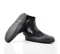 ZAMETTER Scuba Diving Boots 5mm Neoprene Scuba Diving Boots with Vulcanized Rubber Sole Zipper Closure Water Sports Footwear for Snorkeling Surfing Swimming River Tracing Fishing Black