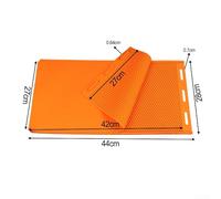 ZAMETTER Silicone Beeswax Foundation Press Mo-ld Sets Professional Bee-keeping Equipment Double-Sided Honey Comb Pattern Making Tools Bee-keeping Foundation Press Molds Kits(44 * 27cm Orange)