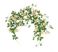 ZAMETTER Simulation Vine 150cm Artificial Delphinium Vine Silk Flowers Rattan Door Hanging Home Decor Indoor Outdoor Wedding Garden Wall Decoration for Party Home Decor(Pink)
