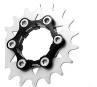 ZAMETTER Single Speed Bicycle Cassette Freewheel 12-22T with Stainless Steel Cogs and Aluminum Alloy Chain Tensioner for Road and Mountain Cycling, Black(18T)