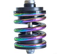 ZAMETTER Spring Rear Shock Absorber for Brompton A/C Line Folding Bike Suspension Alloy Steel Lightweight Vibration Damping 158g Black Gold Silver Grey Colorful(Colorful)