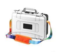 ZAMETTER Storage Box Hard Shell Bag Waterproof Box Moisture-Proof and Mildew-Proof Accessories Travel Carry Case(White)