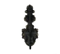 ZAMETTER Vintage Cast Iron Wall Candle Holder for TRADITIONAL Casts Irons Walls Sconce Candles Holder Wall Mounted Cast Iron Candle Sconce Holders for Hallway Kitchen Living Room 23x9cm(Black)
