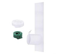 ZAMETTER Window Sealing Kit Portable Air Conditioner Windows Seals Kit Mobile Air Conditioner Window Seal Cloth Set with Zipper Closure Double Sided Tape for Mobile AC Units