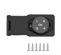 ZAMETTER Zinc Alloy Password Cabinet Lock Keyless Combination Security for Sliding Refrigerator and Wooden Doors Durables 3 Inch Easy Install Black Silver(Black)