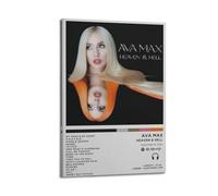 Zamm Ava Max Heaven & Hell Album Poster Wall Art Canvas Painting Living Room Bedroom Home Home Decoration Office Wall Poster Gym Art Painting 16x24inch(40x60cm)
