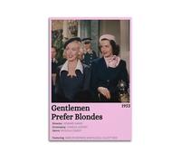 Zamm Gentlemen Prefer Blondes Canvas Poster Wall Art Decorative Painting Bedroom Painting Posters 08x12inch(20x30cm) Unframe-style