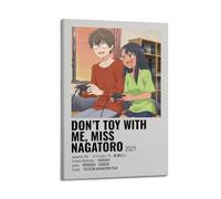 ZaMouss Anime Don't Toy with Me, Miss Nagatoro Poster Canvas Poster Wall Art Decor Living Room Bedroom Decoration Posters 08x12inch(20x30cm) Frame-style