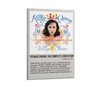 ZaMouss Katy Perry Album Teenage Dream The Complete Confection Canvas Poster Wall Art Decor Living Room Bedroom Decoration Posters 12x18inch(30x45cm) Frame-style