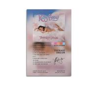 ZaMouss Katy Perry Album Teenage Dream Tracklist Canvas Poster Wall Art Decor Living Room Bedroom Decoration Posters 12x18inch(30x45cm) Unframe-style