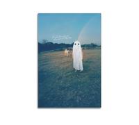 ZaMouss Phoebe Bridgers Album Cover Stranger in The Alps Poster Decorative Framed Canvas Posters Wall Art Room Decor Modern Aesthetic Poster 12x18inch(30x45cm) Black Frame