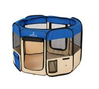 Zampa Pop Up Portable Medium 45"x45"x24" Playpen for Dog and Cat, Foldable | Indoor/Outdoor Pen & Travel Pet Carrier + Carrying Case | (115 * 115 * 60 CM)