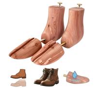 ZAMQIU Cedar Boot Trees for Men&Women-Boot Shaper, Natural Aromatic Cedar Wood, Durable Metal Components-Extend Boot Lifespan, Brown, 1 Pack L=Man 9-10.5/Woman 10.5-12