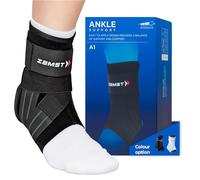 Zamst A1 Ankle Brace for Sports - Breathable Sports Ankle Support for Men and Women with Adjustable Three Way Straps for Moderate Lateral Ankle Sprain - Left, Small