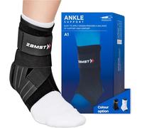 Zamst A1 Sports Ankle Support - Breathable Support for Men and Women with Three-Band Adjustable Straps - Ideal for Moderate Side Sprain - Left Foot, Small