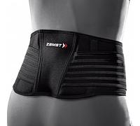 Zamst ZW-5 Adjustable Back Brace - Back Support for Athletes, Back Braces for Lower Back Pain, Back Compression Belt for Sports - Breathable Mesh Fabric - Large