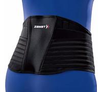 Zamst ZW-7 Adjustable Back Brace - Strong Back Support for Athletes, Back Braces for Lower Back Pain, Back Compression Belt for Sports - Breathable Mesh Fabric - Large