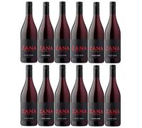 Zana Pinot Noir Romanian Premium Red Wine 2 x 6 bottle cases- A dark and rich red wine with layers of complex black cherry, raspberry, and cinnamon (12 x 75cl bottles) | 12.5% ABV