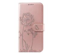 Zanaé Butterfly Flower Design Wallet Case for iPhone 17e, Champagne pink