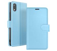 Zanaé Wallet Case for iPhone XR with Stand Function Tab, Light Blue