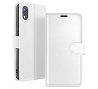 Zanaé Wallet Case for iPhone XR with Stand Function Tab, White