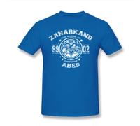 Zanarkand Abes Vintage T-Shirt Funny Tees O Neck 100% Cotton Final Fantasy Role Playing Video Game Series Clothes Humor T Shirt Blue