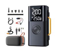 Zanbeel Car Jump Starter with Air Pump, Portable Battery Booster Power Bank, Digital Display, Emergency Phone Charging With LED Light, Digital screen, Power bank, Blower (6000mah, 1)