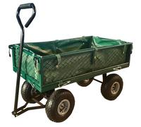 Zanbeel Heavy-duty 400 lb steel garden cart with removable mesh sides, pneumatic wheels & ergonomic handle air tires & tipping bed- perfect for gardening, lawn,landscaping,warehouse & outdoor use