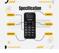 Zanco Tiny T1 - Black - World's Smallest Mobile Phone