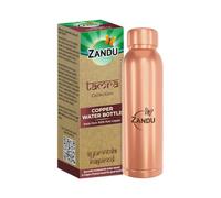 Zandu Copper Bottle (950ml): 100% Pure BPA-Free Water Bottle | Copper-Infused Water | Leak Proof | Office Use | Boosts Immunity | Supports Digestive & Liver Health | Ayurveda Inspired