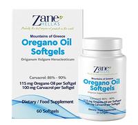Zane Hellas Oregano Oil Softgels. Extra Strength. Every Softgel Contains 20% Greek Essential Oil of Oregano. 100 mg Carvacrol per Softgel.60 Softgels.