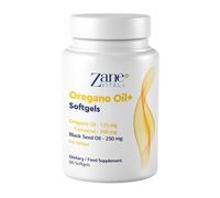 Zane Oregano Oil+ Softgels with Oregano & Black Seed Oil, 60 Softgels
