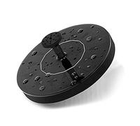 Zanfee Solar Fountain Pump, 2021 Upgraded 1.4W Solar Water Fountain with 6 Nozzles, Black Plastic Solar Powered Fountain for Garden Decoration