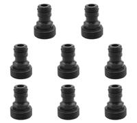 Zangc G3/4 Male Thread Quick Connector Connector Hose Adapter Garden Hose Quick Connector 8PCS (Black)