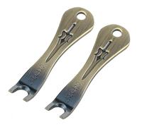 Zangc Guitar Knob Puller Bridge Pin Puller Acoustic Guitar Bridge Pin Puller Guitar Bridge Pin Removal Tool Bronze color 2 pieces (Bronze green)