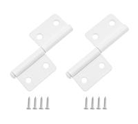 Zangc Removable Door Hinge White Hinge for Outdoor Use for Window and Cabinet Door Quick Release with Screws 2PCS